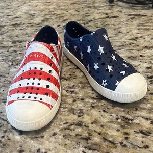 Red White & Blue Native Shoes - Kids C12